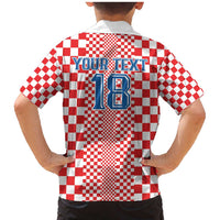 Custom Croatia Football Family Matching Mermaid Dress and Hawaiian Shirt Vatreni Hrvatska Sporty Style - Wonder Print Shop