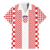 Custom Croatia Football Family Matching Mermaid Dress and Hawaiian Shirt Vatreni Hrvatska Sporty Style - Wonder Print Shop