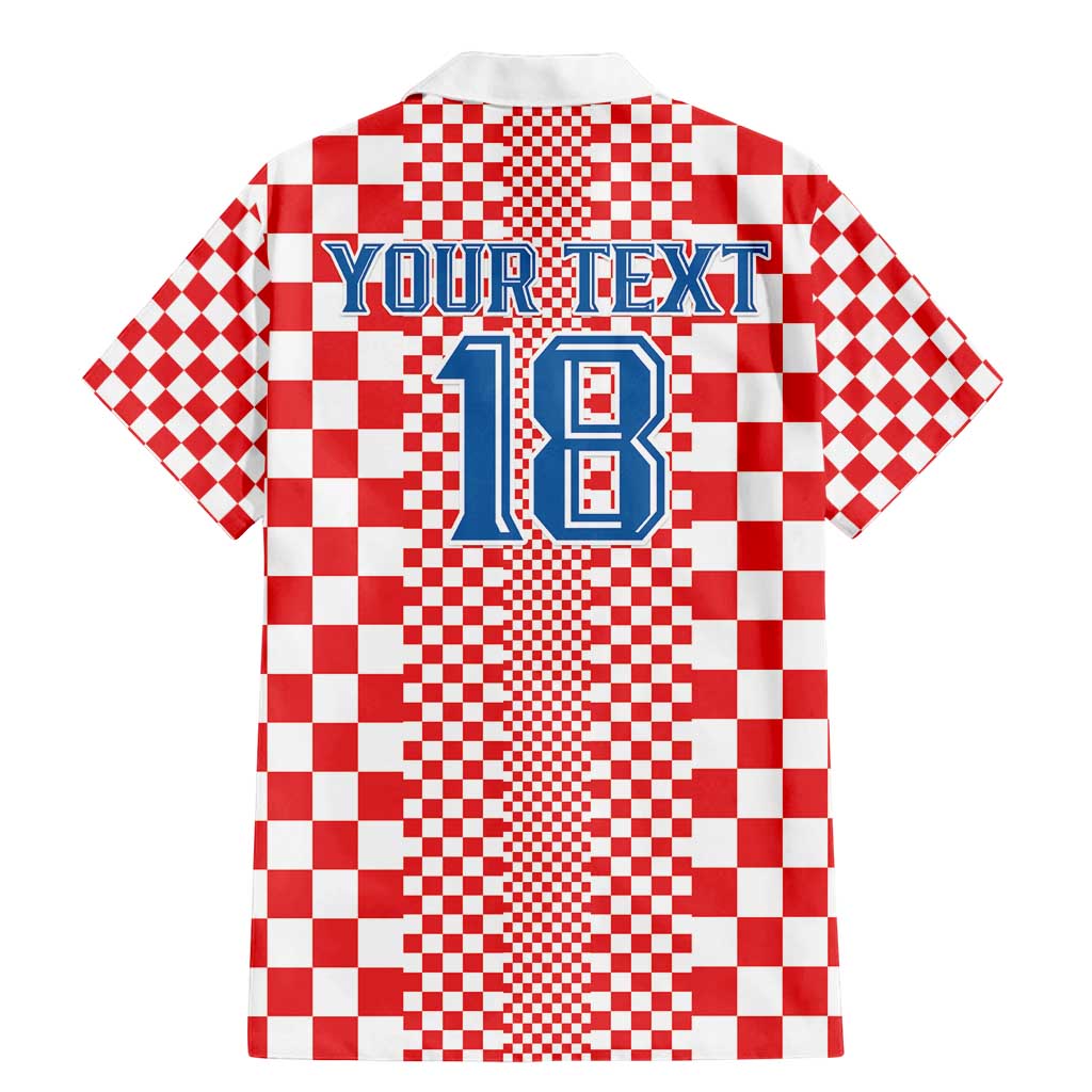 Custom Croatia Football Family Matching Mermaid Dress and Hawaiian Shirt Vatreni Hrvatska Sporty Style - Wonder Print Shop