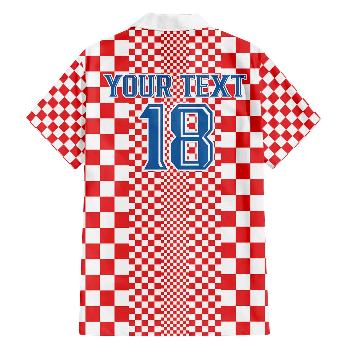 Custom Croatia Football Family Matching Off The Shoulder Long Sleeve Dress and Hawaiian Shirt Vatreni Hrvatska Sporty Style - Wonder Print Shop