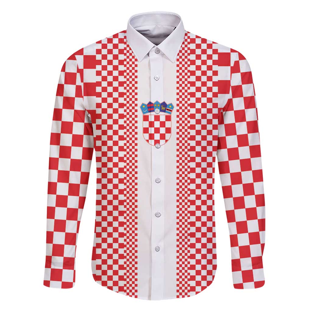 Custom Croatia Football Family Matching Puletasi and Hawaiian Shirt Vatreni Hrvatska Sporty Style - Wonder Print Shop