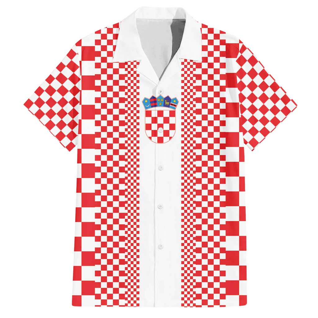 Custom Croatia Football Family Matching Summer Maxi Dress and Hawaiian Shirt Vatreni Hrvatska Sporty Style - Wonder Print Shop