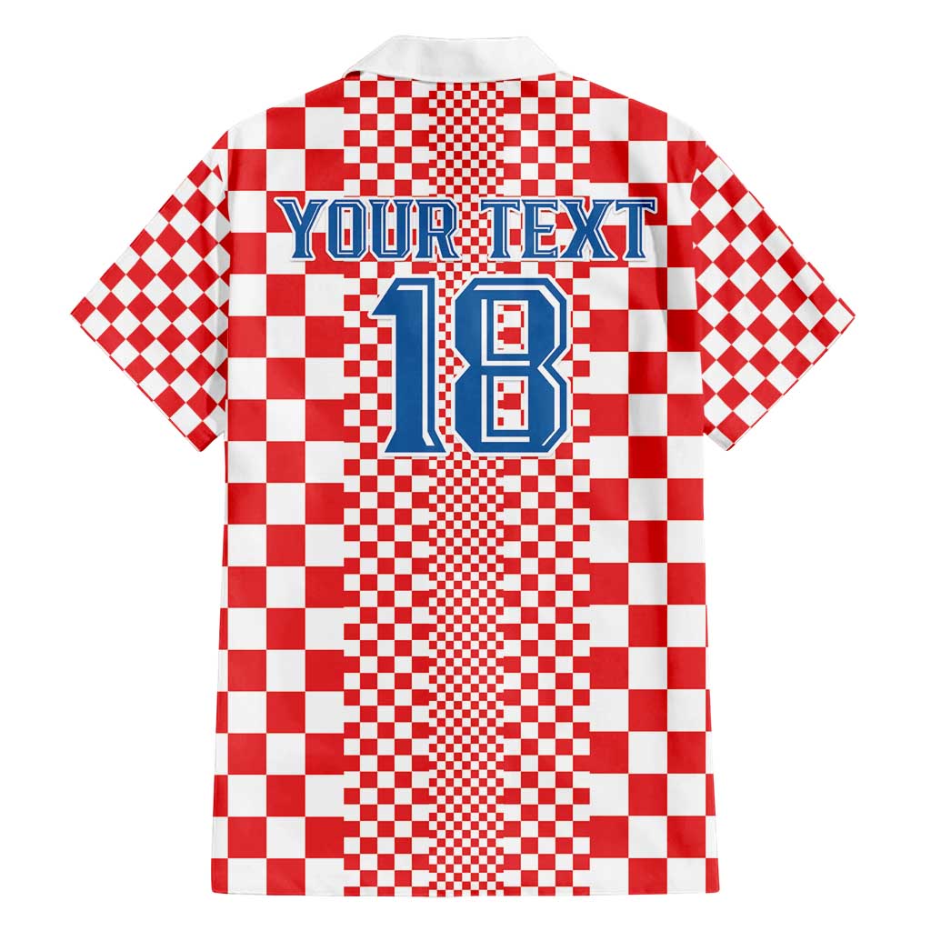 Custom Croatia Football Family Matching Summer Maxi Dress and Hawaiian Shirt Vatreni Hrvatska Sporty Style - Wonder Print Shop