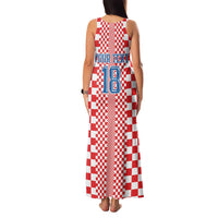 Custom Croatia Football Family Matching Tank Maxi Dress and Hawaiian Shirt Vatreni Hrvatska Sporty Style - Wonder Print Shop