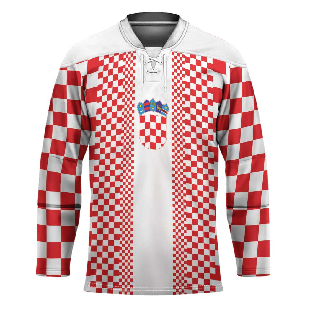 Custom Croatia Football Hockey Jersey Vatreni Hrvatska Sporty Style - Wonder Print Shop