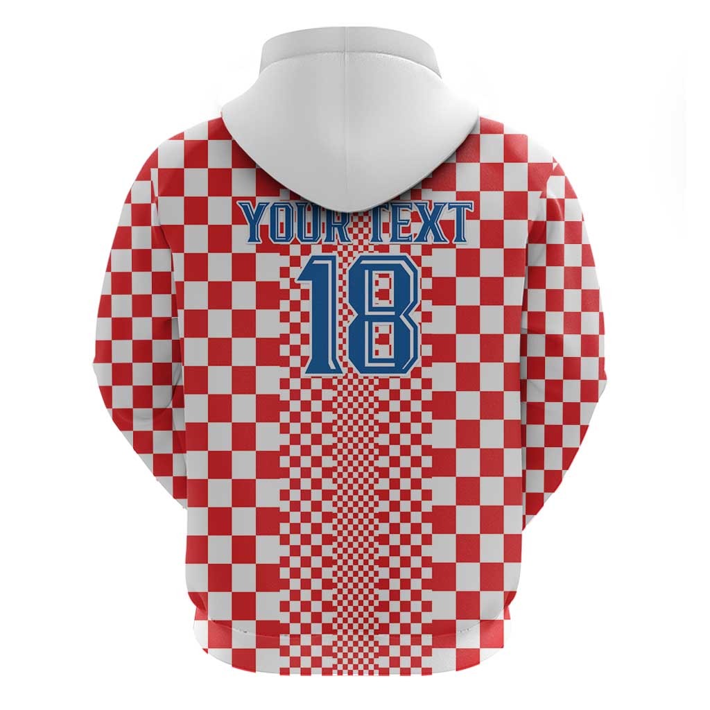 Custom Croatia Football Hoodie Vatreni Hrvatska Sporty Style - Wonder Print Shop