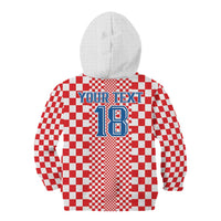 Custom Croatia Football Kid Hoodie Vatreni Hrvatska Sporty Style - Wonder Print Shop