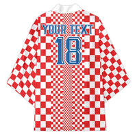 Custom Croatia Football Kimono Vatreni Hrvatska Sporty Style - Wonder Print Shop