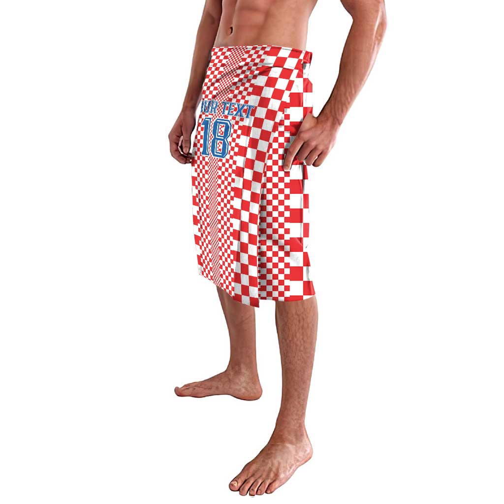 Custom Croatia Football Lavalava Vatreni Hrvatska Sporty Style - Wonder Print Shop