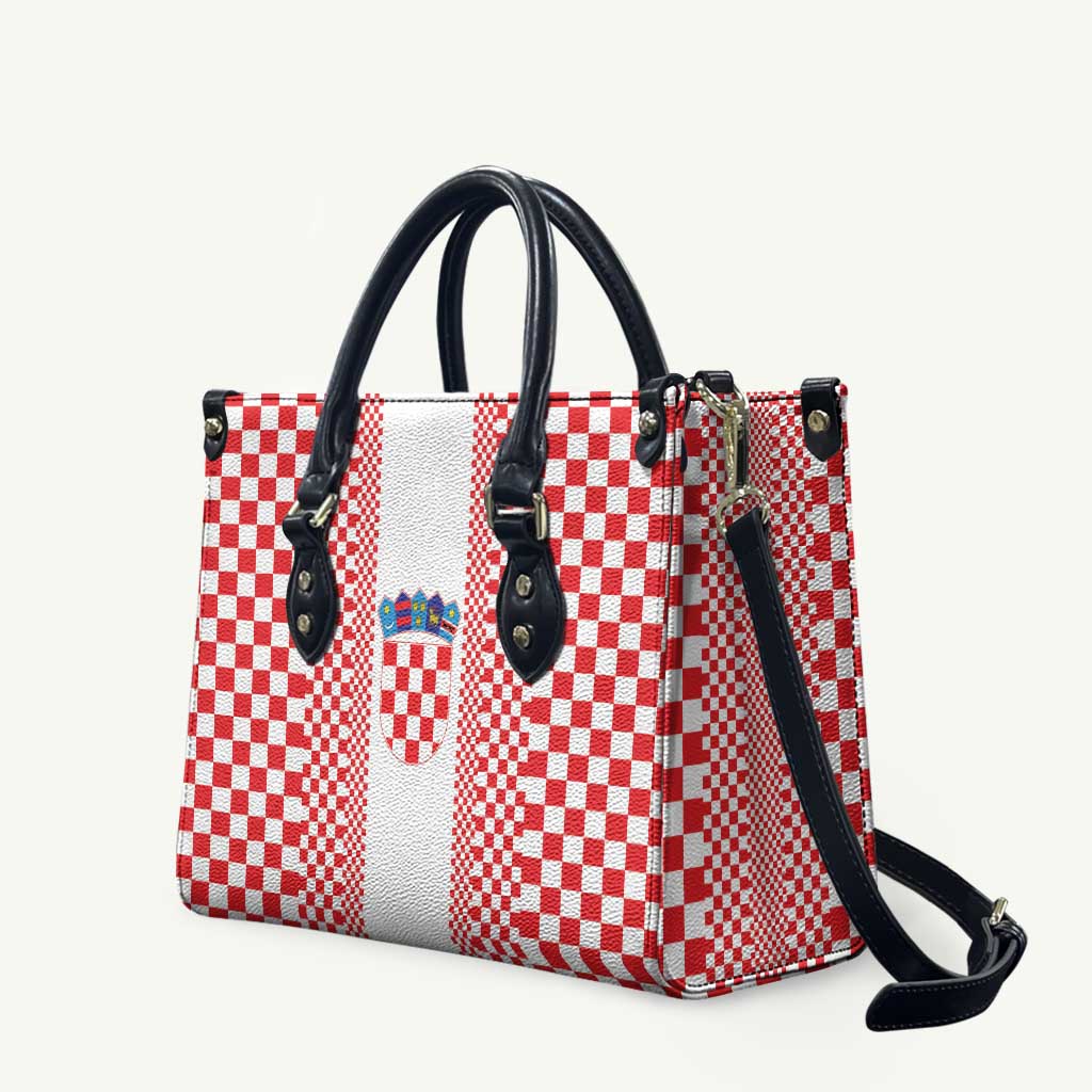 Croatia Football Leather Bag Vatreni Hrvatska Sporty Style - Wonder Print Shop
