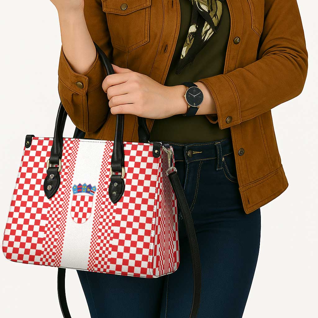 Croatia Football Leather Bag Vatreni Hrvatska Sporty Style - Wonder Print Shop