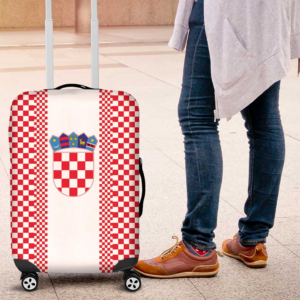 Croatia Football Luggage Cover Vatreni Hrvatska Sporty Style - Wonder Print Shop