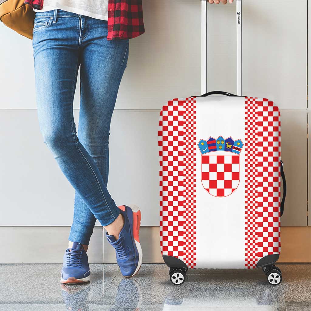 Croatia Football Luggage Cover Vatreni Hrvatska Sporty Style - Wonder Print Shop