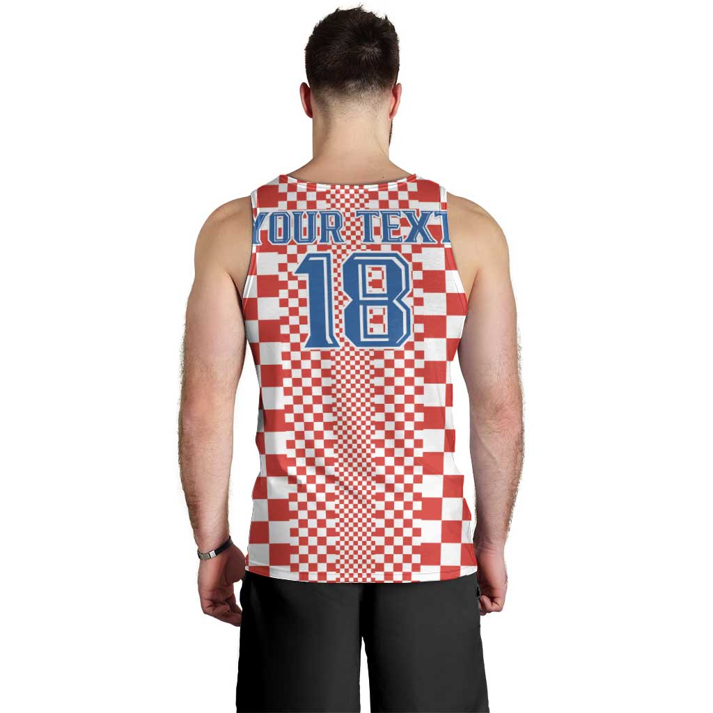 Custom Croatia Football Men Tank Top Vatreni Hrvatska Sporty Style - Wonder Print Shop