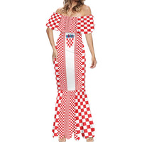 Custom Croatia Football Mermaid Dress Vatreni Hrvatska Sporty Style - Wonder Print Shop