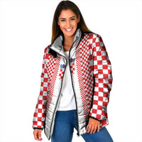 Custom Croatia Football Padded Jacket Vatreni Hrvatska Sporty Style - Wonder Print Shop
