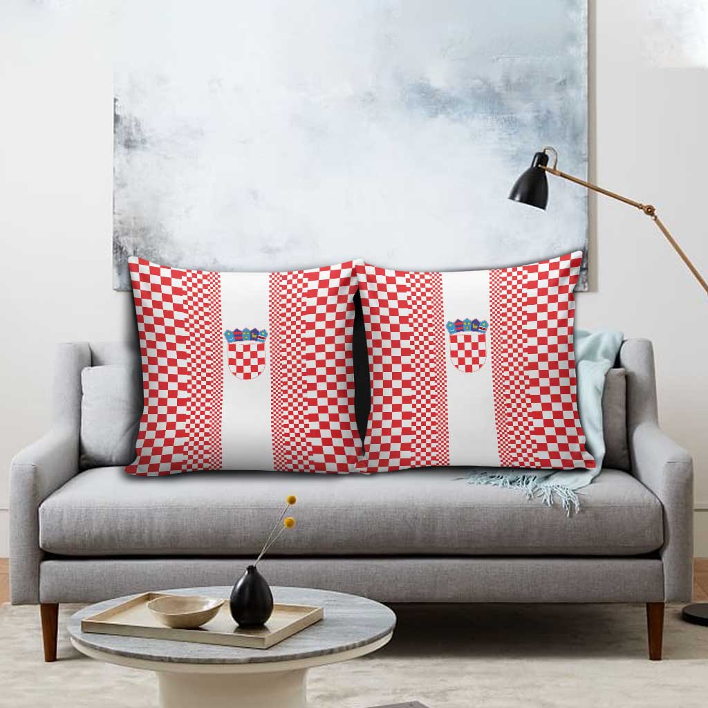 Croatia Football Pillow Cover Vatreni Hrvatska Sporty Style - Wonder Print Shop