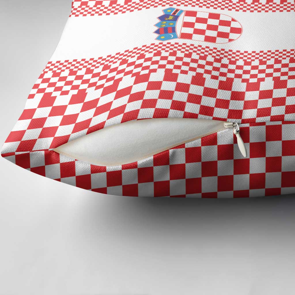 Croatia Football Pillow Cover Vatreni Hrvatska Sporty Style - Wonder Print Shop