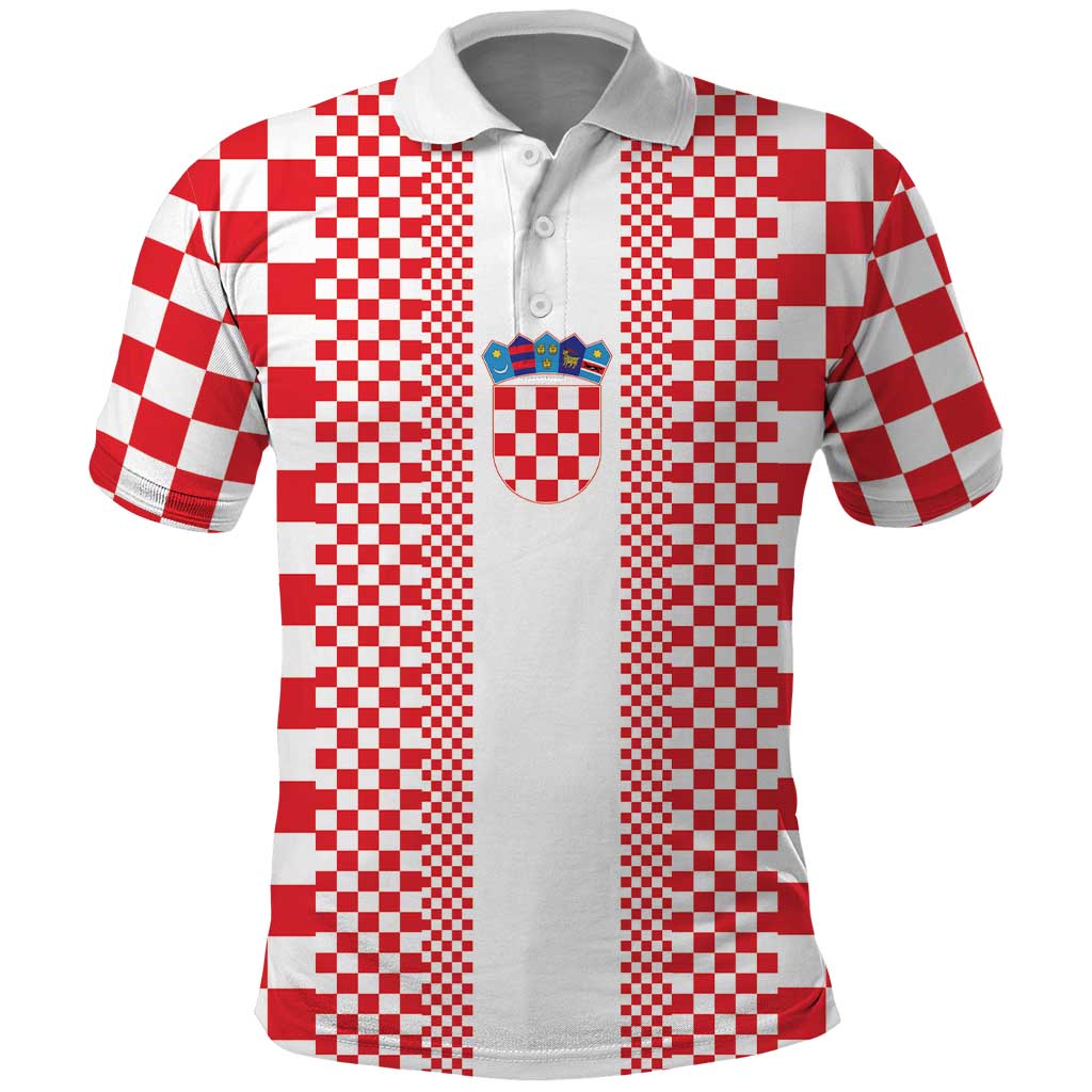 Custom Croatia Football Polo Shirt Vatreni Hrvatska Sporty Style - Wonder Print Shop