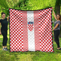 Croatia Football Quilt Vatreni Hrvatska Sporty Style - Wonder Print Shop