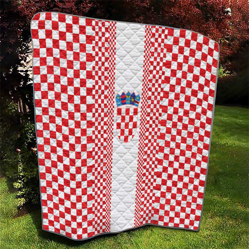 Croatia Football Quilt Vatreni Hrvatska Sporty Style - Wonder Print Shop