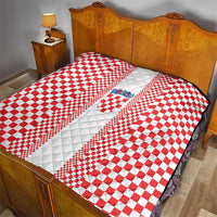 Croatia Football Quilt Vatreni Hrvatska Sporty Style - Wonder Print Shop