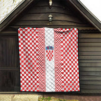 Croatia Football Quilt Vatreni Hrvatska Sporty Style - Wonder Print Shop