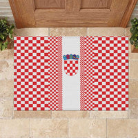 Croatia Football Rubber Doormat Vatreni Hrvatska Sporty Style - Wonder Print Shop