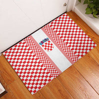 Croatia Football Rubber Doormat Vatreni Hrvatska Sporty Style - Wonder Print Shop