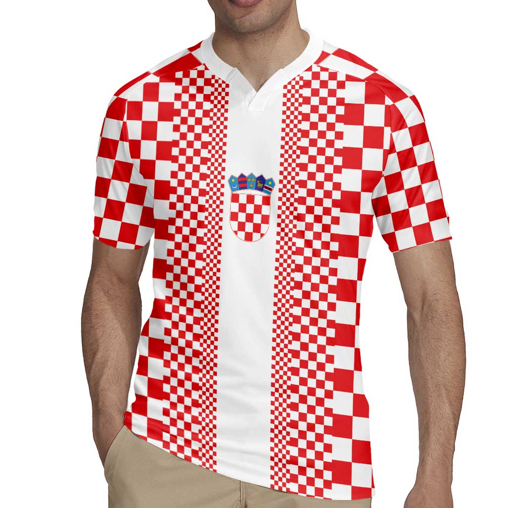 Custom Croatia Football Rugby Jersey Vatreni Hrvatska Sporty Style - Wonder Print Shop