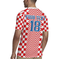 Custom Croatia Football Rugby Jersey Vatreni Hrvatska Sporty Style - Wonder Print Shop
