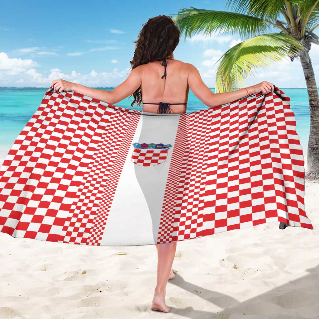 Croatia Football Sarong Vatreni Hrvatska Sporty Style - Wonder Print Shop