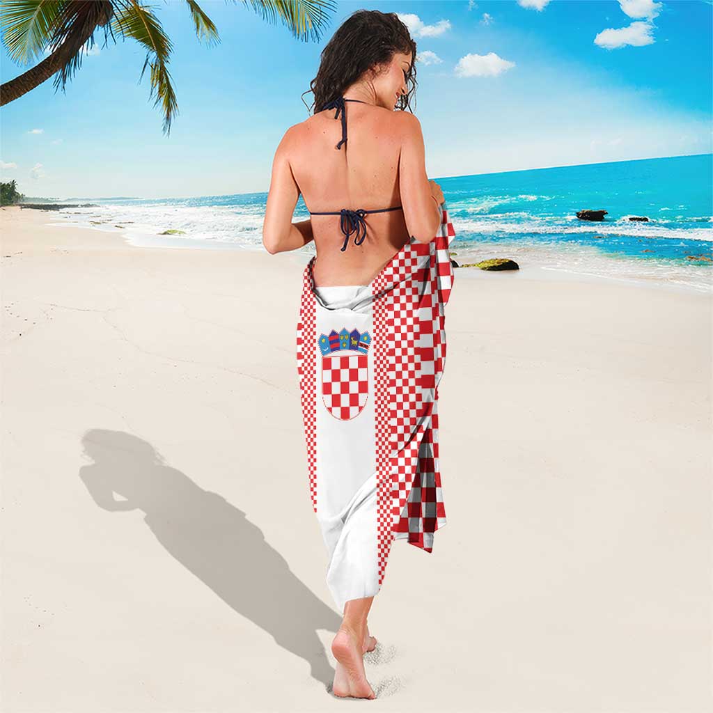 Croatia Football Sarong Vatreni Hrvatska Sporty Style - Wonder Print Shop