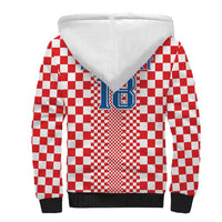 Custom Croatia Football Sherpa Hoodie Vatreni Hrvatska Sporty Style - Wonder Print Shop