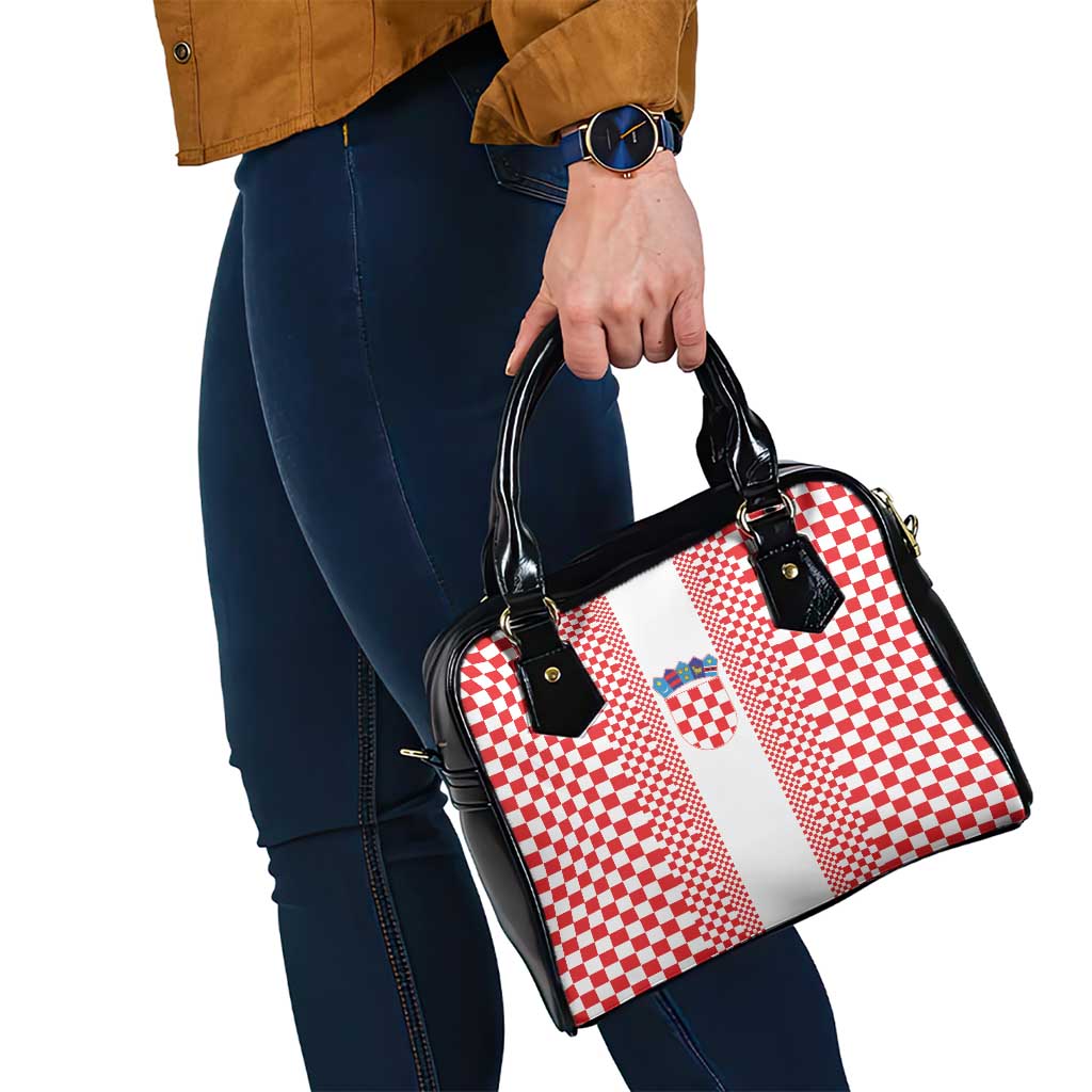 Croatia Football Shoulder Handbag Vatreni Hrvatska Sporty Style - Wonder Print Shop