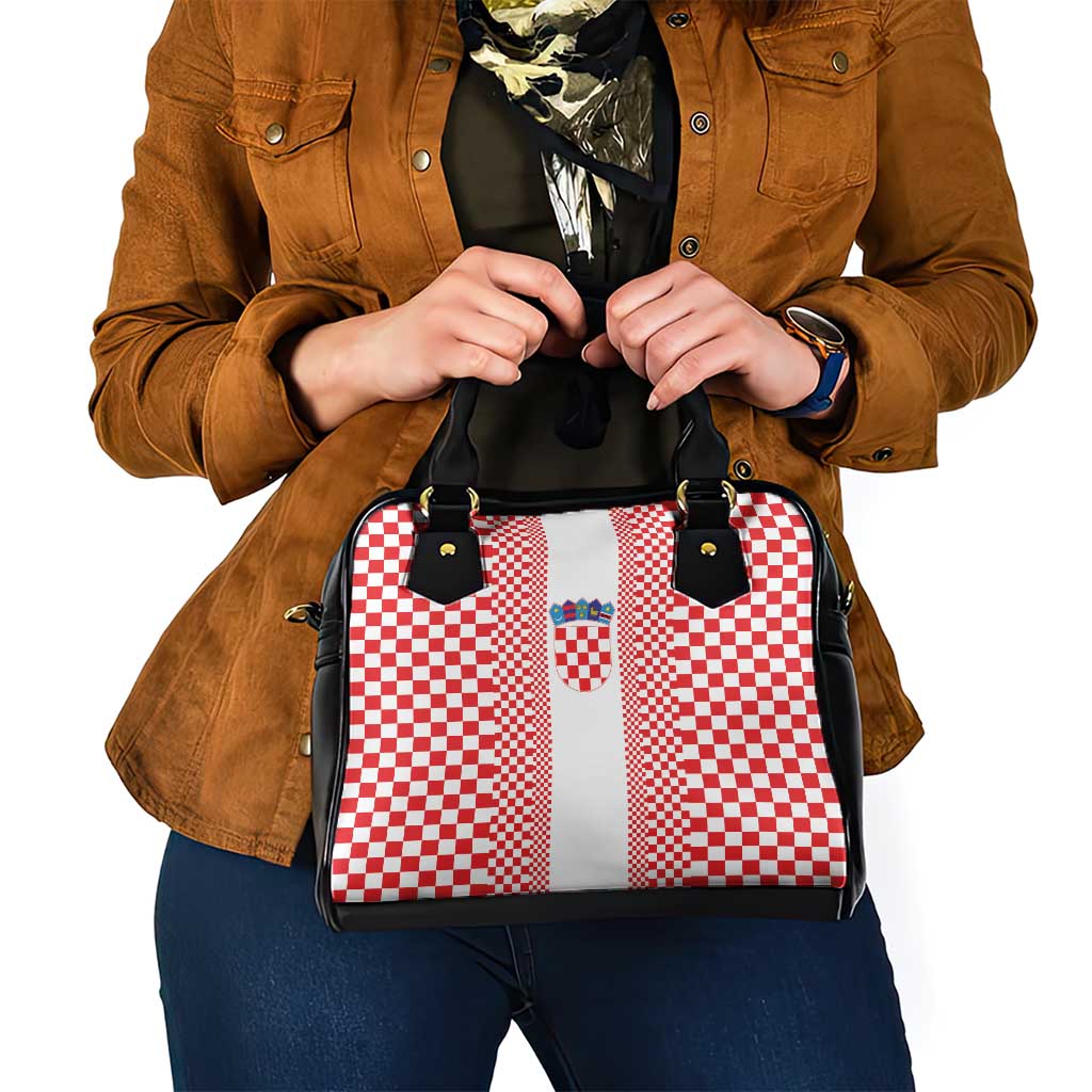 Croatia Football Shoulder Handbag Vatreni Hrvatska Sporty Style - Wonder Print Shop