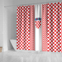 Croatia Football Shower Curtain Vatreni Hrvatska Sporty Style - Wonder Print Shop