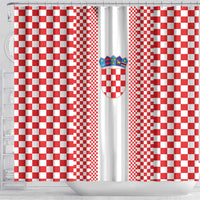 Croatia Football Shower Curtain Vatreni Hrvatska Sporty Style - Wonder Print Shop