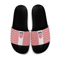 Croatia Football Slide Sandals Vatreni Hrvatska Sporty Style - Wonder Print Shop