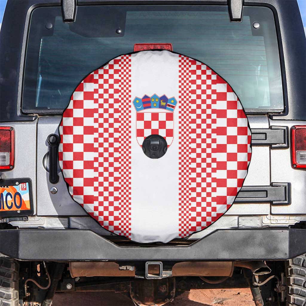 Croatia Football Spare Tire Cover Vatreni Hrvatska Sporty Style - Wonder Print Shop