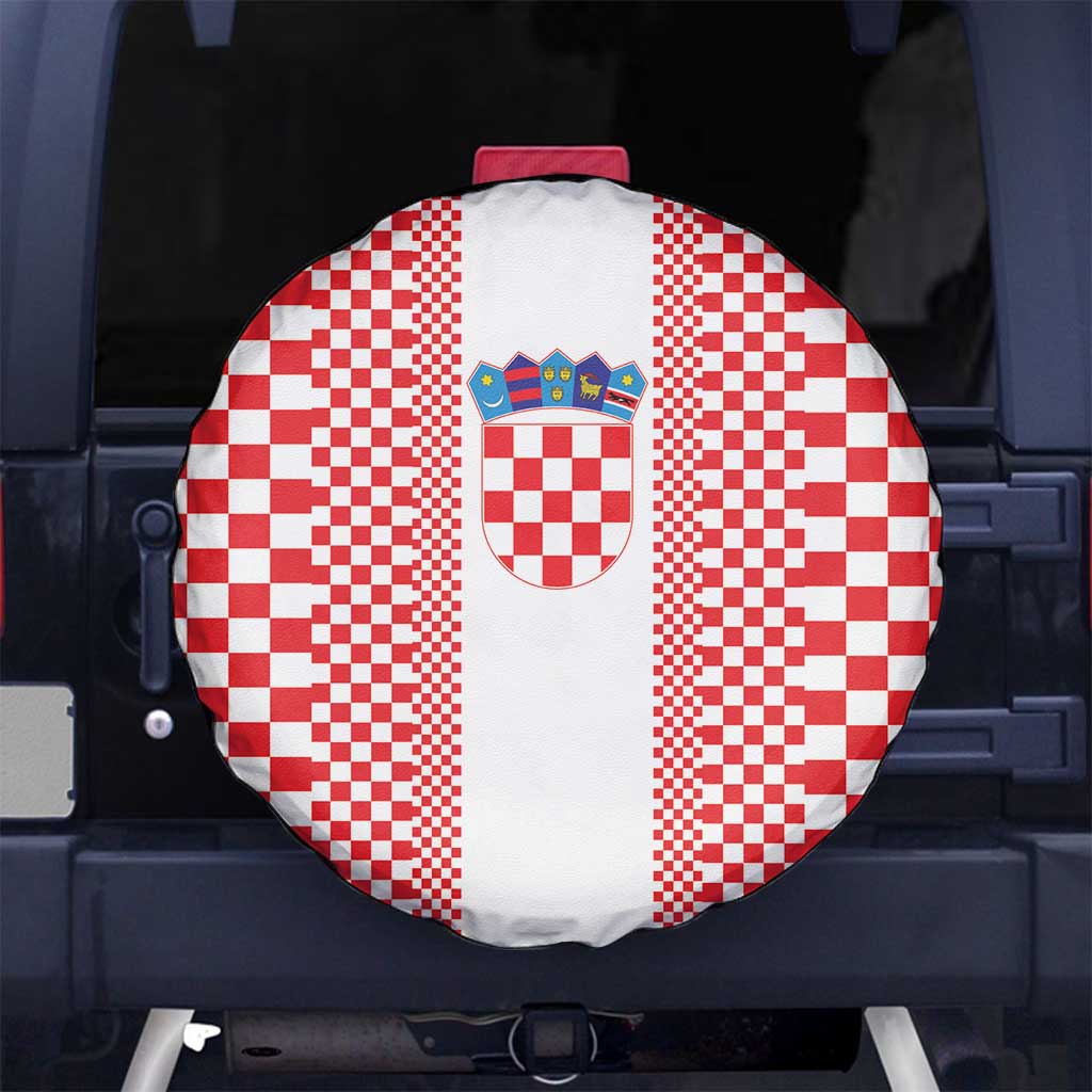Croatia Football Spare Tire Cover Vatreni Hrvatska Sporty Style - Wonder Print Shop