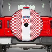 Croatia Football Spare Tire Cover Vatreni Hrvatska Sporty Style - Wonder Print Shop