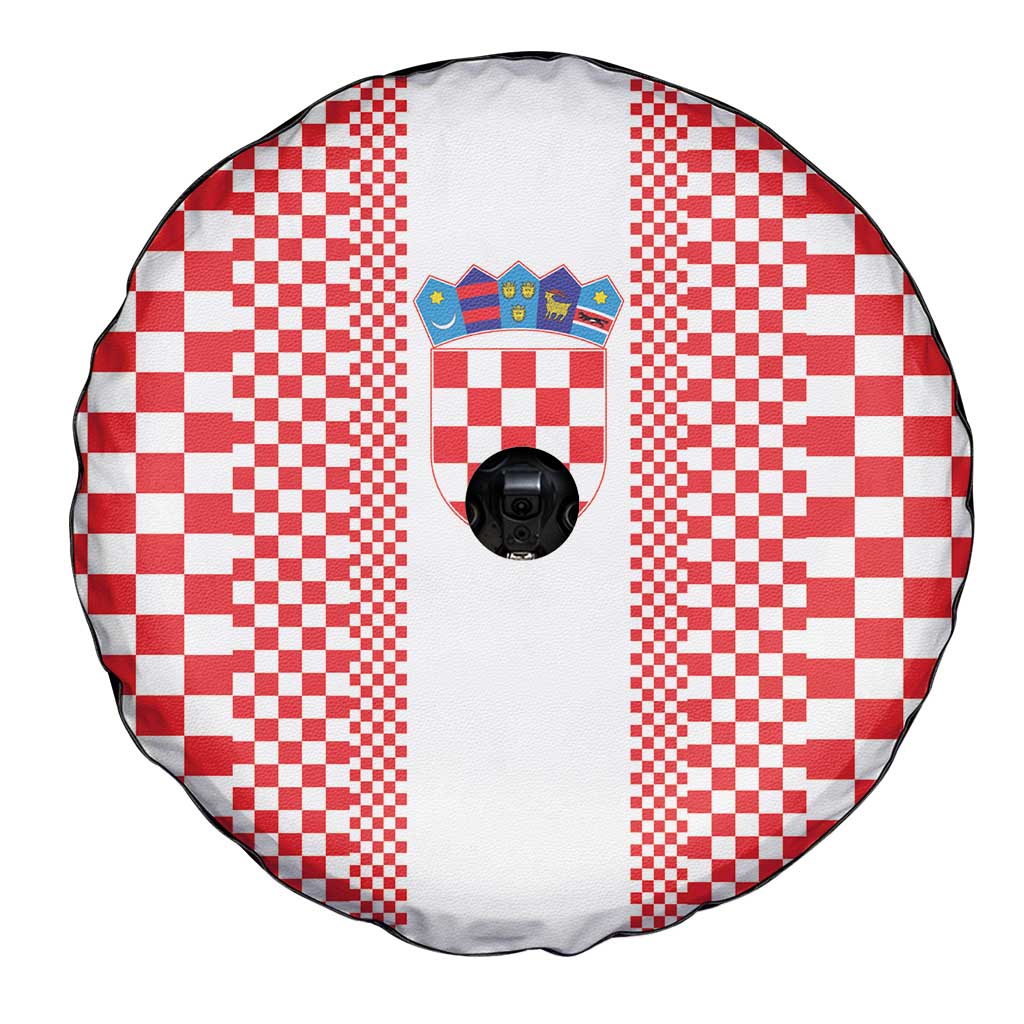 Croatia Football Spare Tire Cover Vatreni Hrvatska Sporty Style - Wonder Print Shop