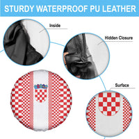 Croatia Football Spare Tire Cover Vatreni Hrvatska Sporty Style - Wonder Print Shop