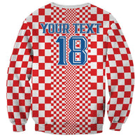 Custom Croatia Football Sweatshirt Vatreni Hrvatska Sporty Style - Wonder Print Shop