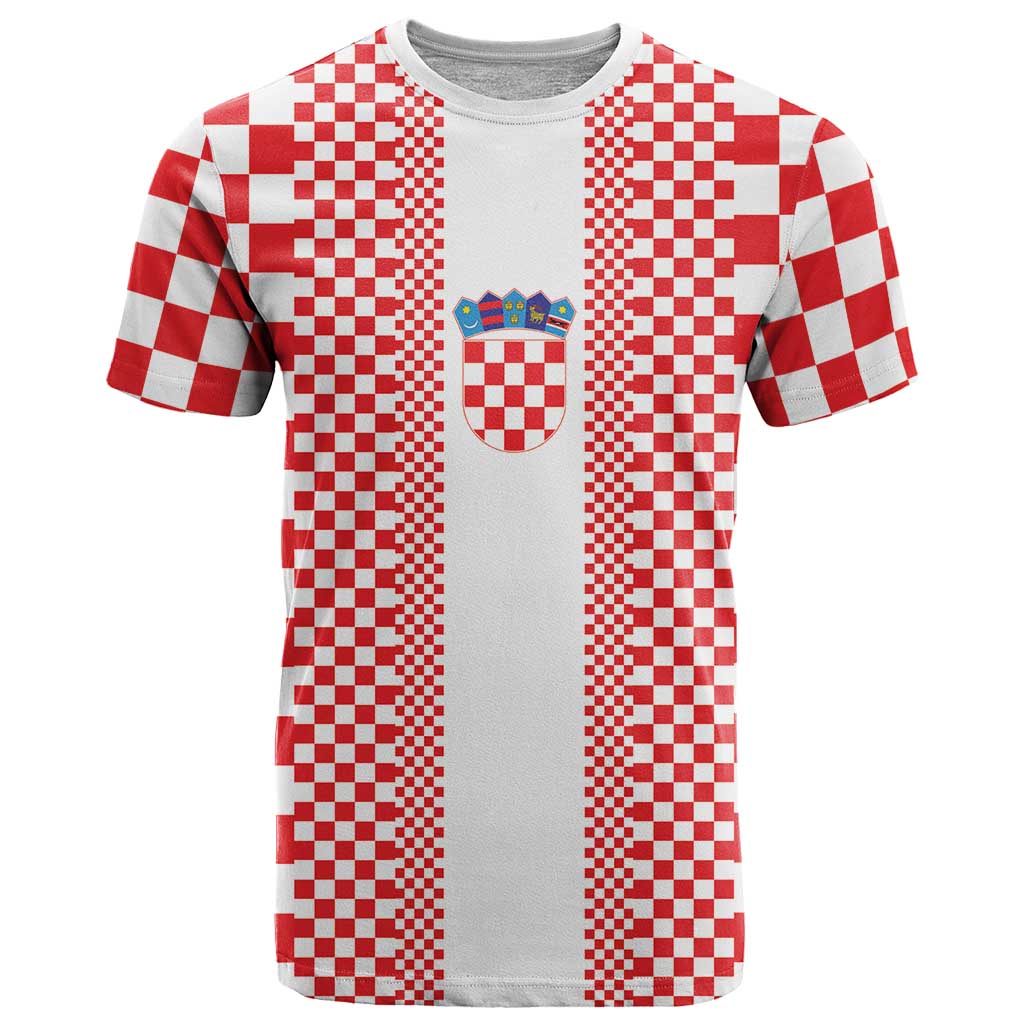 Custom Croatia Football T Shirt Vatreni Hrvatska Sporty Style - Wonder Print Shop