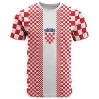 Custom Croatia Football T Shirt Vatreni Hrvatska Sporty Style - Wonder Print Shop