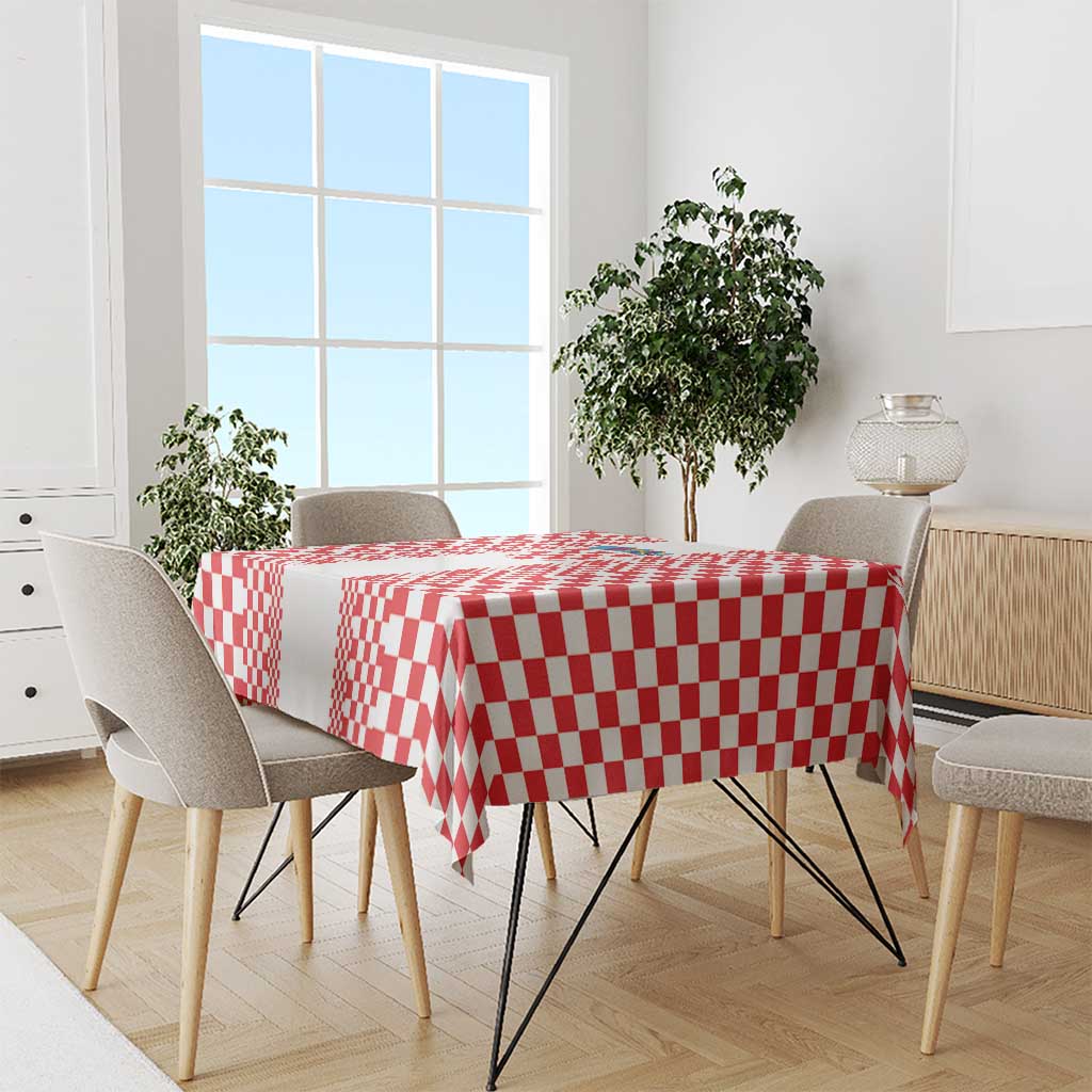 Croatia Football Tablecloth Vatreni Hrvatska Sporty Style - Wonder Print Shop