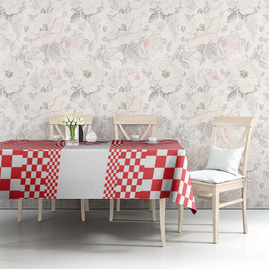 Croatia Football Tablecloth Vatreni Hrvatska Sporty Style - Wonder Print Shop