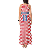 Custom Croatia Football Tank Maxi Dress Vatreni Hrvatska Sporty Style - Wonder Print Shop